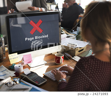 Page Blocked Error Data Internet Online Technology Concept Page Blocked Error Data Internet Online Technology Concept 24271093