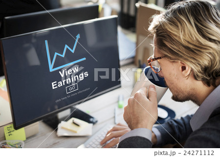 View Earnings Budget Finance Investment Income Concept 24271112