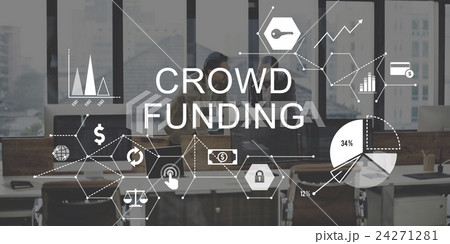 Crowd Funding Supporters Investment Fundraising Contribution Concept 24271281