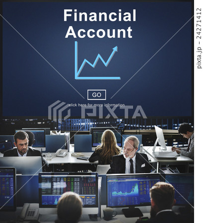Financial Account Money Cash Growth Analysis Concept Financial Account Money Cash Growth Analysis Concept 24271412