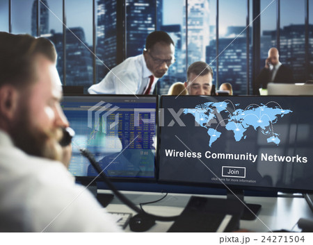 Wireless Community Networks Internet Sharing Concept 24271504