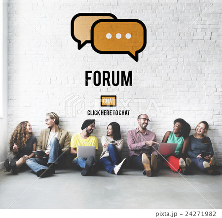 Discuss Forum Chat Group Topic Concept 24271982