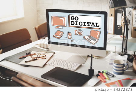 Go Digital Electronics Technology Concept Go Digital Electronics Technology Concept 24272873