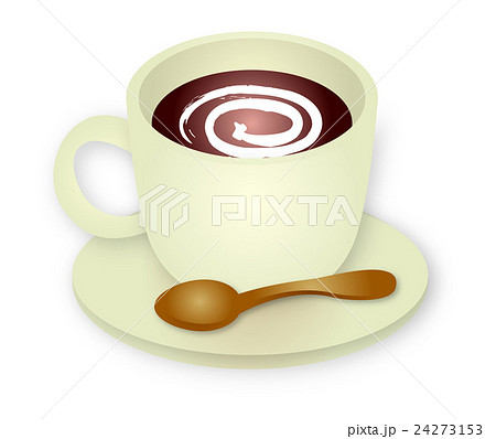 コーヒー 珈琲 Coffee かわいい イラストのイラスト素材 24273153 Pixta