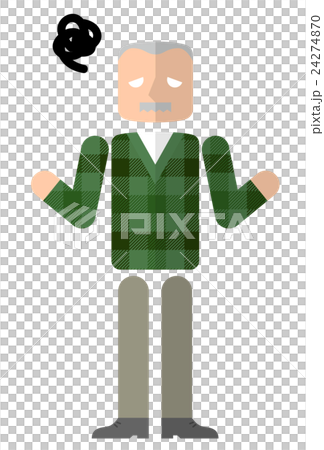 シニア男性:あきれる シニア男性:あきれる 24274870