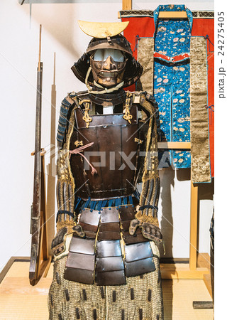 甲冑と陣羽織の写真素材