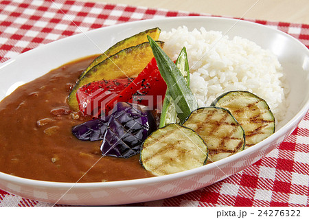 夏野菜カレーの写真素材