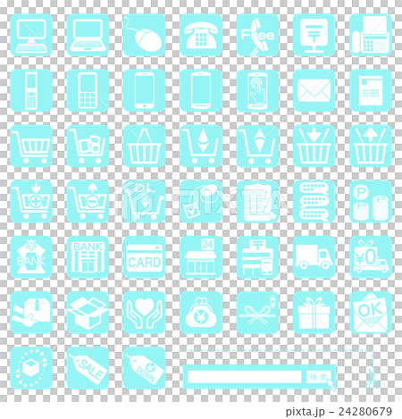 Application icon - 6 - light blue ■ order · shipping · payment · inquiry ■ Application icon - 6 - light blue ■ order · shipping · payment · inquiry ■ 24280679