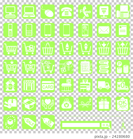 Application icon - 7 - yellow green ■ Order · shipping · payment · inquiry ■ Application icon - 7 - yellow green ■ Order · shipping · payment · inquiry ■ 24280680