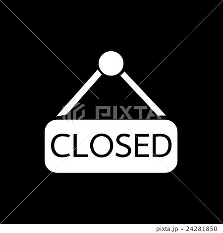 Closed icon Illustration design 24281850