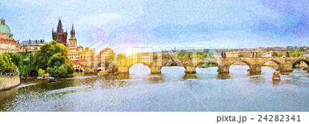 View to the Charles Bridge, Prague View to the Charles Bridge, Prague 24282341