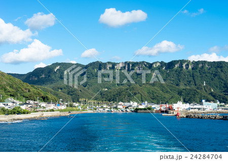 金谷港と鋸山の風景 24284704