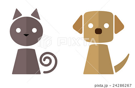 犬と猫のイラスト素材