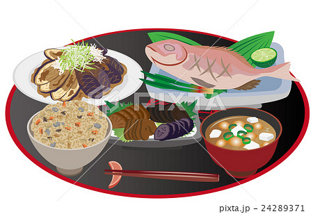 今日のご飯鯛の塩焼き 24289371