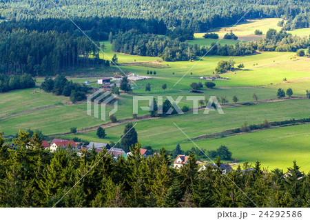 czech landscape known as Czech Canada with village czech landscape known as Czech Canada with village 24292586