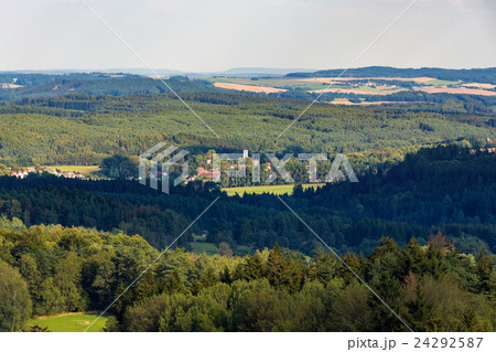 czech landscape known as Czech Canada with village czech landscape known as Czech Canada with village 24292587