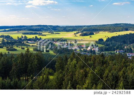 czech landscape known as Czech Canada with village czech landscape known as Czech Canada with village 24292588