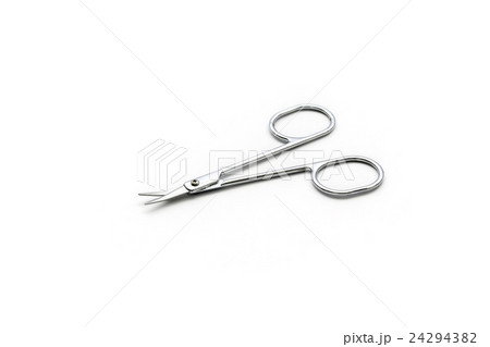 isolated single simple scissor on white background 24294382