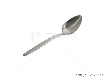single simple normal spoon isolated on white 24295440