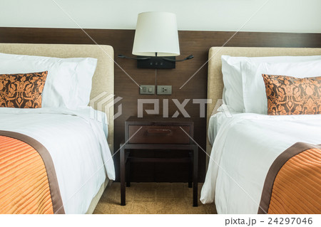 Pillow on bed Pillow on bed 24297046