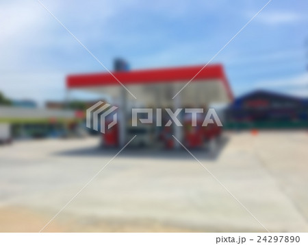Abstract blur fuel gas station 24297890