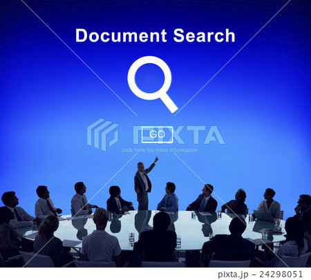 Document Search Finding Forms Inspect Letters Concept 24298051
