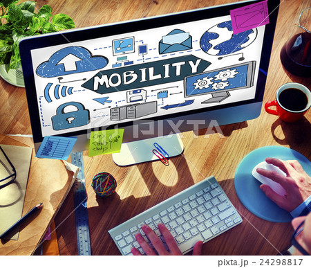 Mobility Smart Phone Technology Connection Concept Mobility Smart Phone Technology Connection Concept 24298817