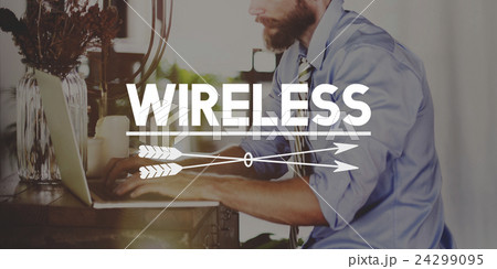 Wireless Hotspot Technology Sharing Networking Concept 24299095