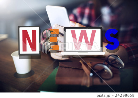 News Broadcast Information Report Update Communication Concept 24299659