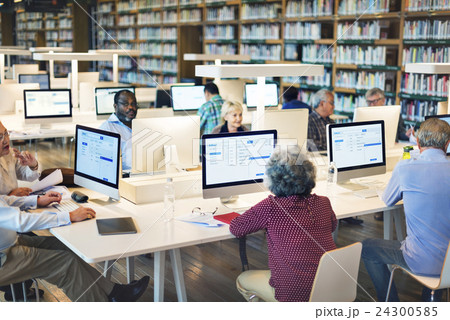 Library Academic Computer Education Internet Concept Library Academic Computer Education Internet Concept 24300585