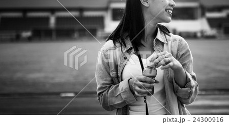 Break Explore Female Fun Journey Joy Recreation Concept 24300916