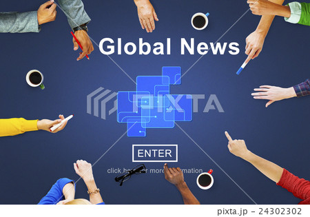 Global News Online Technology Update Concept 24302302
