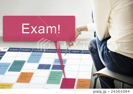Exam Schedule Education Planning Remember Concept 24303094