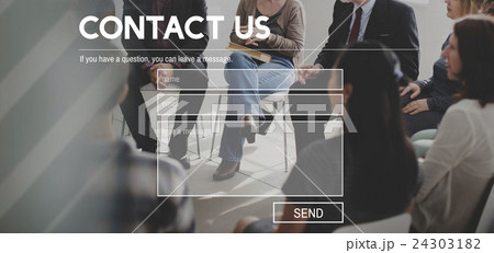 Contact Us Question Message Concept Contact Us Question Message Concept 24303182