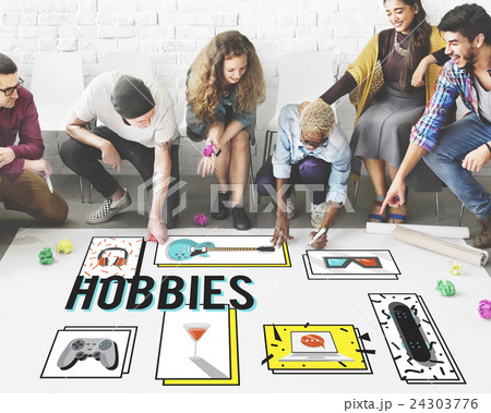 Hobby Free Time Leisure Media Concept Hobby Free Time Leisure Media Concept 24303776