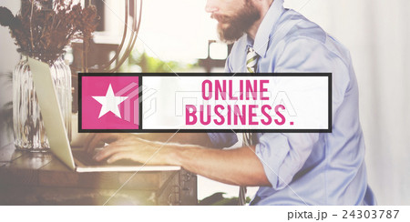 Online Business E-business Digital Marketing Concept Online Business E-business Digital Marketing Concept 24303787