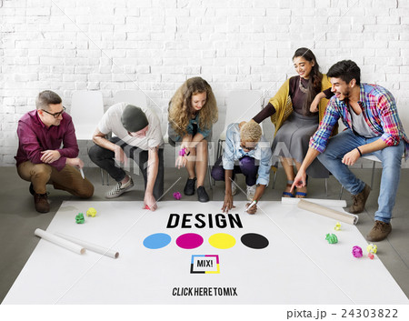 CMYK Ink Design Graphics Creativity Concept CMYK Ink Design Graphics Creativity Concept 24303822