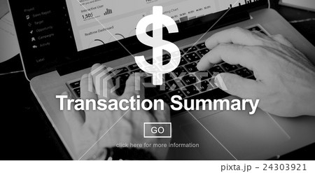 Transaction Summary Accounting Financial Taxation Concept Transaction Summary Accounting Financial Taxation Concept 24303921