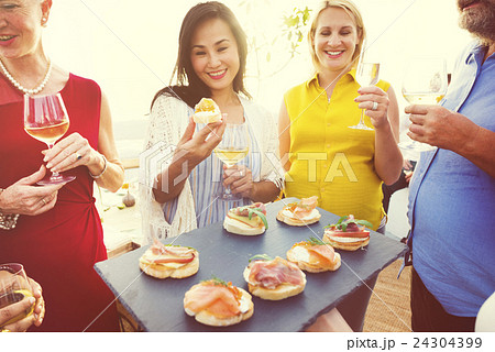 Celebrate Dining Friendship Hapiness Nutrition Concept 24304399