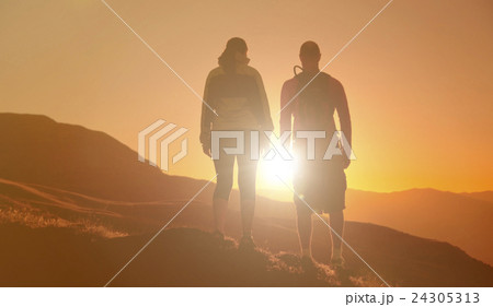 Couple Looking At The Sun 24305313