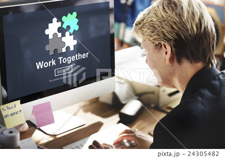 Work Together Teamwork Collaboration Union Unity Concept Work Together Teamwork Collaboration Union Unity Concept 24305482