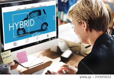 Hybrid Ecology Technology Save Energy Concept 24305622