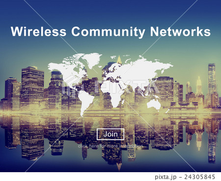 Wireless Community Networks Technology Hotspot Concept Wireless Community Networks Technology Hotspot Concept 24305845