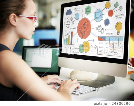 Business Strategy Design Plan Drawing Concept 24306290