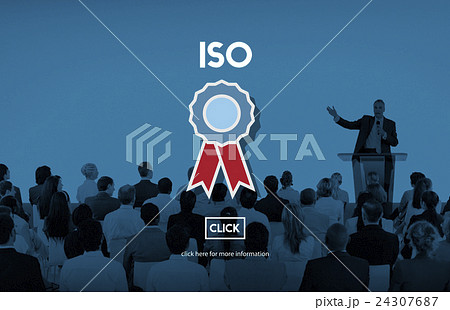 ISO Business Industrial Certification Quality Concept 24307687