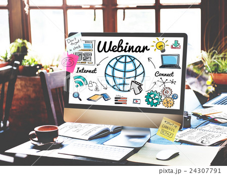 Webinar Online Technogy E-Learning Web Concept Webinar Online Technogy E-Learning Web Concept 24307791