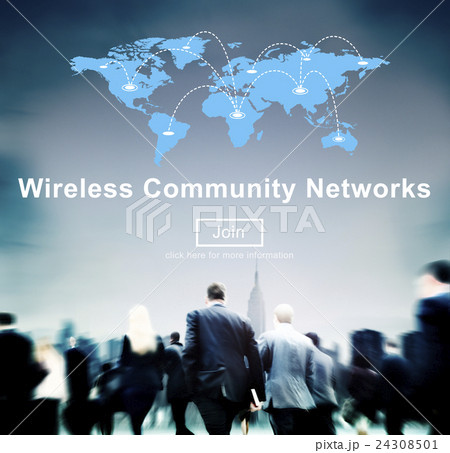 Wireless Community Networks Internet Sharing Concept Wireless Community Networks Internet Sharing Concept 24308501