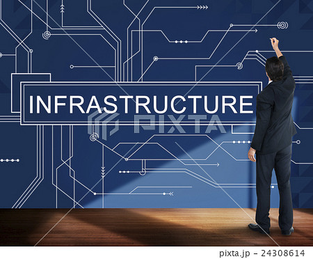 Infrastructure Technology Circuit Board Information Framework Concept 24308614