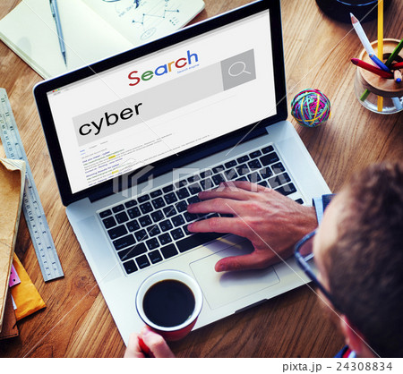 Cyber Digital Virtual Information Technology Concept Cyber Digital Virtual Information Technology Concept 24308834