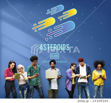 Asteroids Astronomy Exploration Nebular Concept 24309504
